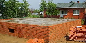 Фундамент для кирпичного дома и бани