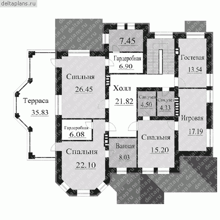 Планировка 2-го этажа