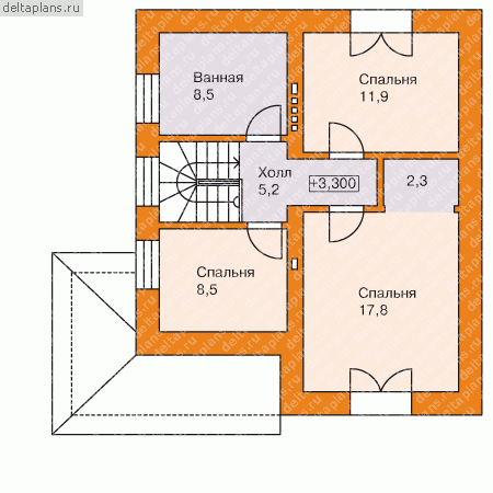 Планировка 2-го этажа