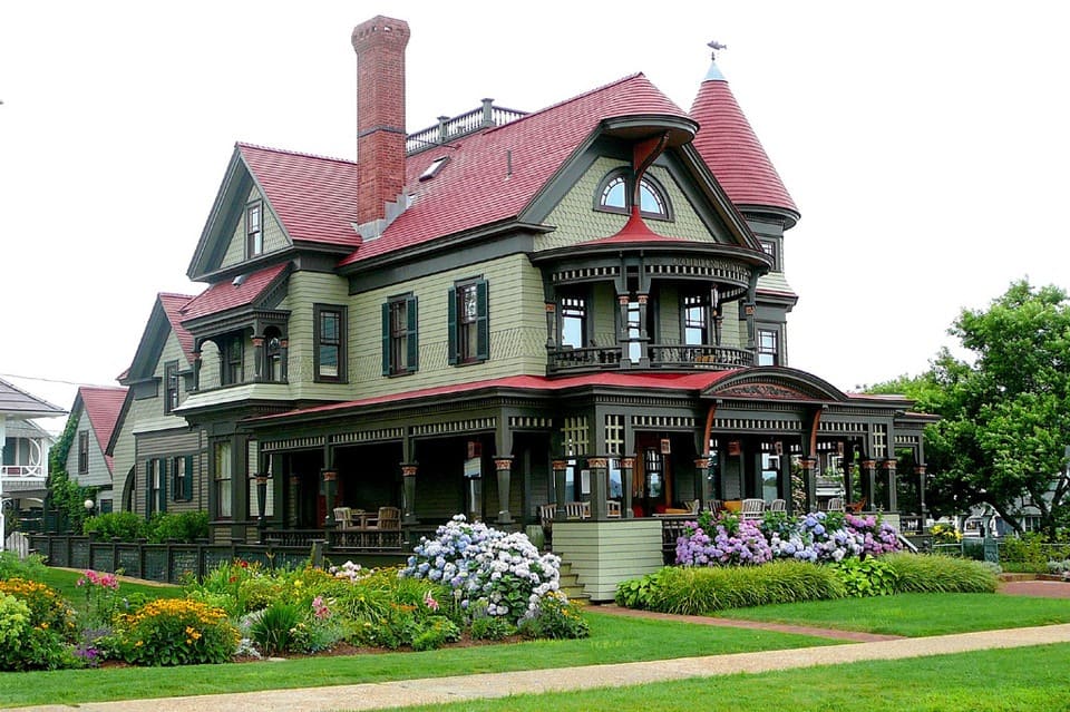загородный дом в викторианском стиле